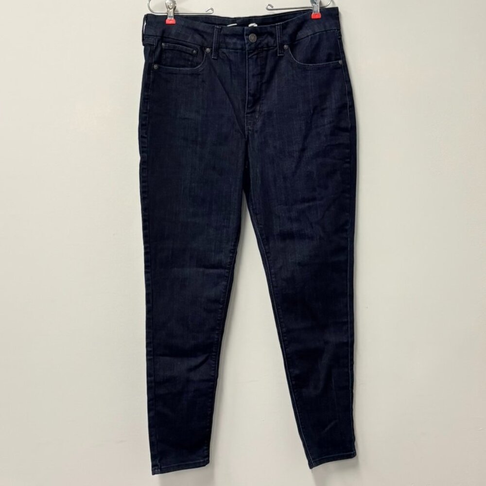 Seven7 Womens Sz 14 Black Tummyless High-rise Skinny Denim Jeans